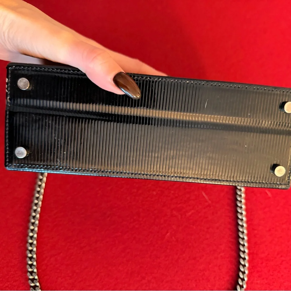 Saint Laurent Patent Black Leather‎ Box Bag
